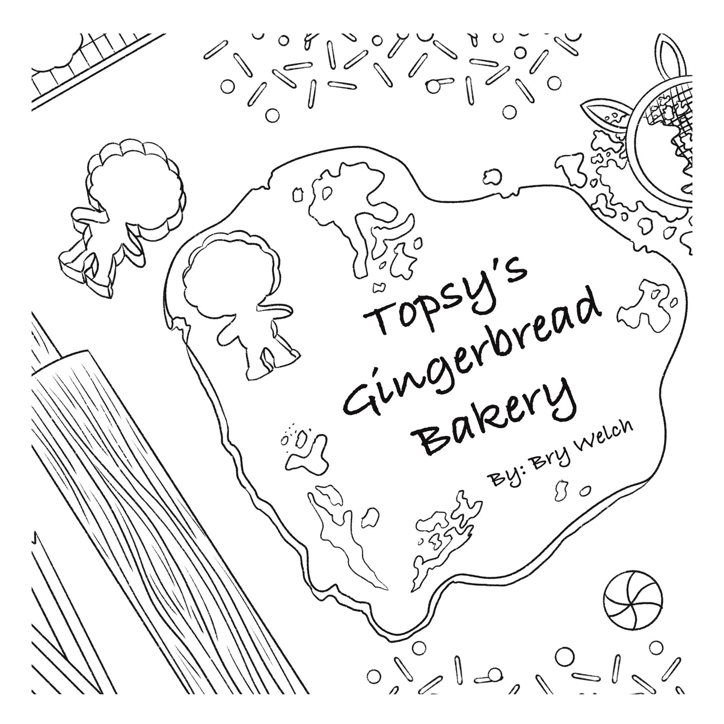 PRE-ORDER Topsy's Gingerbread Bakery Coloring Book